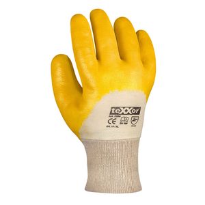 Texxor Nitril-Handschuhe mit Strickbund gelb 2356 Gr: 9