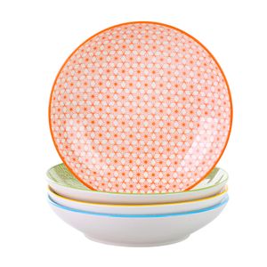 Vancasso Natsuki 4dílný porcelánový polévkový talíř, Ø 21,2 cm Hluboký talíř