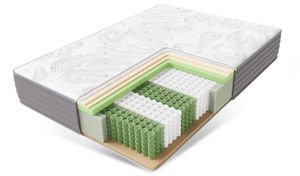 Matratze 90x200x22cm 7 Zonen Taschenfederkernmatratze, Härtegrad H3, orthopädische federkernmatratze, Komfortschaum federkernmatratze
