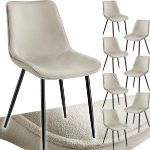 Set Stuhl Monroe gepolstert, in Samtoptik 48 x 59 x 82,5 cm