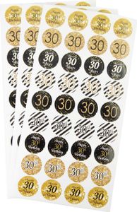 Oblique Unique 30. Geburtstag Sticker Jubiläum Aufkleber 108 Stk. Geschenk Deko Geburtstagsdeko
