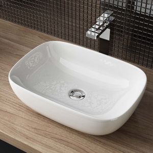 Aufsatzwaschbecken Handwaschbecken Waschschale  Keramik BxTxH: 45,5x32,5x13,5cm WS106