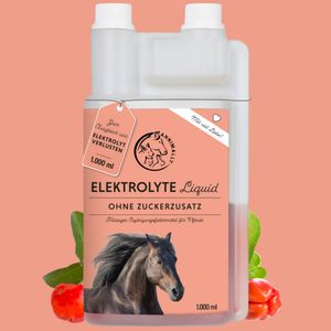 Elektrolyte Liquid 1 L - Elektrolyte für Pferde ohne Zuckerzusatz - hochkonzentriert & natürlich - Elektrolyte Pferd