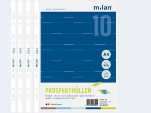 Milan 100 ProspekthüllenA4 PP 803 glatt im Karton