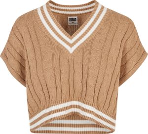 Ladies Cropped Knit College Slipover unionbeige L