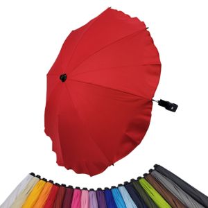 BAMBINIWELT Sonnenschirm für Kinderwagen Ø68cm UV-Schutz50+ Schirm Sonnensegel Sonnenschutz, rot