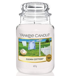Vonná sviečka Yankee Candle CLEAN Bavlna classic veľká