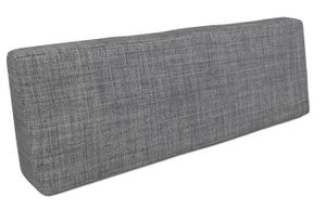 POKAR Palettenkissen Palettenauflagen mit abnehmbarem Bezug Palettensofa, Größe:Rückenkissen 120 x 40, Farbe:Grau
