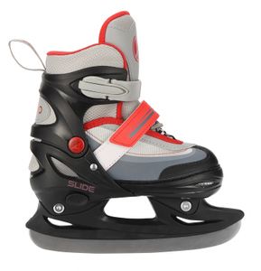 AMIGO Slide 2in1 Inline Skates/Schlittschuhe - Inliner für Kinder - Skates mit Einstellbarer Größe - Schwarz/Rot - 30-33