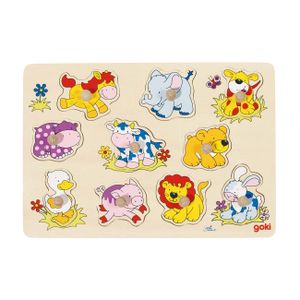 Goki Steckpuzzle Tierkinder II