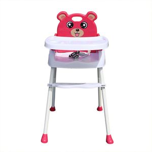 dětská židlička 4 v 1 Dětská židlička Přenosná židlička pro krmení dětí Neklouzavá dětská židlička s přihrádkou Bezpečnostní pásek Růžová