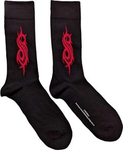 Slipknot - Ponožky pre mužov/dámy unisex RO5169 (40,5 EU - 45,5 EU) (Black/Red)
