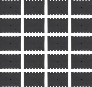 20pcs Bogenschießen Pfeil Rack Eva Schwarz rechteckige 12 Pfeile Separator Speicherhalter Jagdzubehör