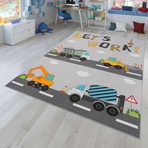 TT Home Kinderzimmerteppich Teppich Junge Mädchen Kinderteppich Baby Rutschfest Straße Größe 80x150 cm TT Home Kinderzimmerteppich Teppich Junge Mädchen Kinderteppich Baby Rutschfest Straße Größe 80x150 cm
