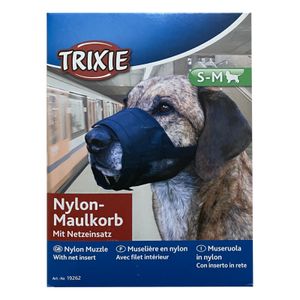 TRIXIE - Maulkorb für Hunde mit Netzeinsatz, S-M