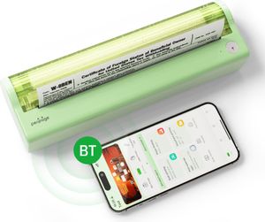 Tiskárna PeriPage na papír A4, termotransferová tiskárna, 210mm mini fototiskárna, připojení USB-BT, podporuje šířku papíru 2''/3''/4''/216 mm s 1 rolí