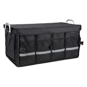 ONVAYA® Kofferraumtasche schwarz | Auto Organizer mit ca 55 Litern Fassungsvermögen | Autotasche | Kofferraumbox mit Taschen