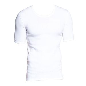 SCHIESSER 95/5 Serie Herren T-Shirt Weiß Rundhals, Größe:S