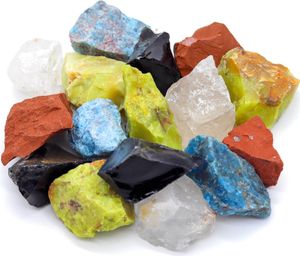 LAVISA Premium Heilsteine Edelsteine Mischungen | Natürliche Kristalle für Dekoration und Wohlbefinden | 100% Natursteine Mineralsteine (5 Elemente)