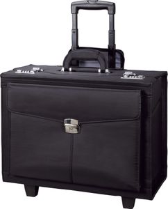 Alassio Pilotenkoffer "ROCCA" Mikrofaser schwarz