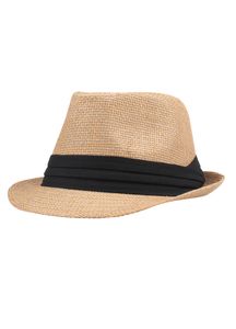 Mode Maenner Frauen Strohhut Kontrastband Fedora Curly Krempe Uni Panama Jazz Trilby Hut Kappe