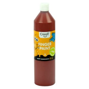 Creall Fingerfarbe Naturschutz -freier Brown, 750 ml