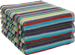 3er Pack Arbeitshandtuch ca. 50 x 90 cm / 100% BW, bunt gestreift