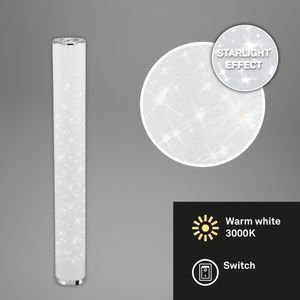 Sternenhimmel LED Stehleuchte BRILONER LEUCHTEN STAR, 12 W, 1000 lm, IP20, weiß-chrom, Kunststoff, Ø 13 cm