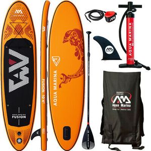 AQUA MARINA FUSION SUP Board Stand Up Paddling Surfboard Leash Paddel ISUP 2019