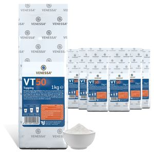 VENESSA VT 50 Kaffee Topping 10 x 1kg Magermilchpulver 50% Milchanteil Für Kaffeemaschine