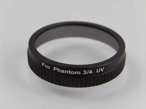 vhbw UV Filter kompatibel mit DJI Phantom 3, 4 Kameradrohne - UV Schutzfilter, 33 mm Schwarz