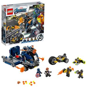 LEGO 76143 Super Heroes Marvel Avengers Sada pro ukořistění náklaďáku s minifigurkami Kapitána Ameriky a Hawkeyeho