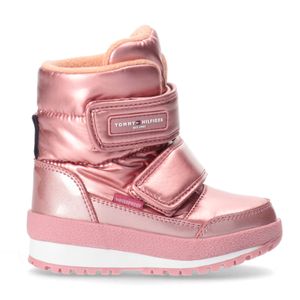 Tommy Hilfiger Kinder Winter-Stiefel Snow Sneaker-Boots Klettverschluss Mädchen, Farbe:Rosa, Schuhe NEU:EU 26