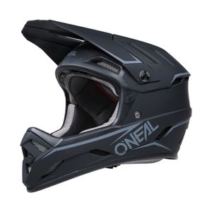 O'NEAL Fullface Helm Backflip Solid , Schwarz, M