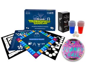 Das große Festival 3er Set (Trinkspielesammlung + Beerpong-Set + Flunky Ball)