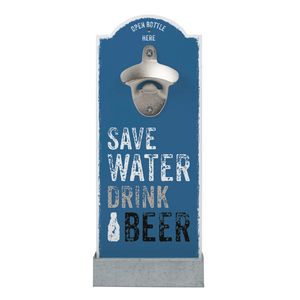 Contento Save Water Drink BeerWand- Flaschenöffner, 866354