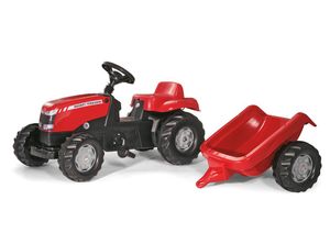rolly toys Kid Trettraktor mit Anhänger MF, Maße: 134x47x52 cm; 01 230 5