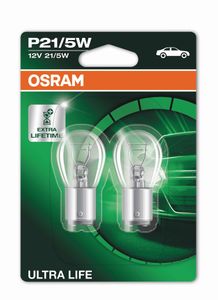OSRAM ULTRA LIFE P21/5W BAY15d 12 V/21-5 W (2 sztuki w blistrze)
