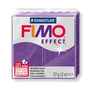 FIMO EFFECT Modelliermasse ofenhärtend glitter lila 57 g