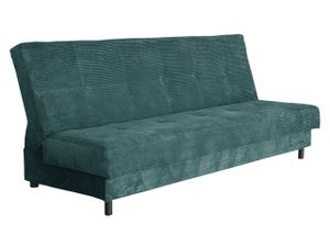 Mirjan24 Schlafsofa Enduro XIV Cord, Couch mit Schlaffunktion und Bettkasten, 3 Sitzer Aufklappbar Polstersofa (Farbe: Poso 125)