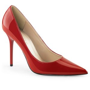 CLASSIQUE-20 Dámské lodičky Pleaser, červená , EU 44, US 14