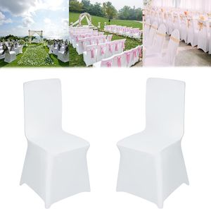 NAIZY Obaly na stoličky biele 50 kusov Univerzálny strečový kryt na stoličky Moderné kryty na stoličky, elastický odnímateľný umývateľný kryt na stoličky, kryt na stoličky pre H