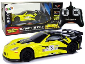 Sportwagen R/C 1:24 Corvette C6.R Gelb 2.4 G Lights