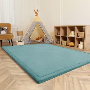 Kinderteppich Kinderzimmer Teppich Baby Spielteppich Flauschig Rutschfest Deko Grösse 120x160 cm