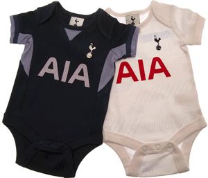 Tottenham Hotspur FC - "2023-2024" Bodysuit für Baby (2er-Pack) TA11207 (68) (Marineblau/Weiß)