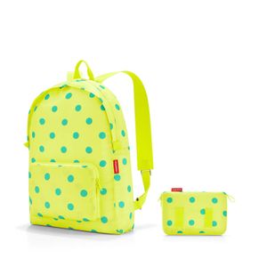 reisenthel mini maxi rucksack, einkaufsbeutel, einkaufstasche, tasche, lemon dots, 14 l, AP2025