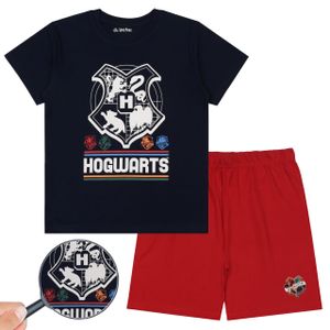 Hogwarts Harry Potter Schlafanzug für Jungen mit kurzer Hose, Sommer Pyjama 11-12 Jahre