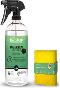bio-chem Insekten-Entferner 750 ml inkl. Schwamm I pH-neutral I Insektenreiniger und Vogelkot-Entferner für Auto, Motorrad oder Wohnmobil I Ideal als Vorreiniger zur Autowäsche bio-chem Insekten-Entferner 750 ml inkl. Schwamm I pH-neutral I Insektenreiniger und Vogelkot-Entferner für Auto, Motorrad oder Wohnmobil I Ideal als Vorreiniger zur Autowäsche