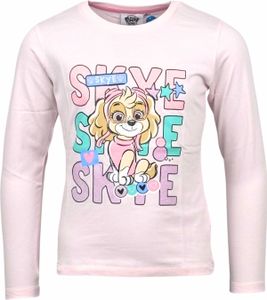 Langarmshirt Paw Patrol mit Glitzer Skye Rosa 110 cm