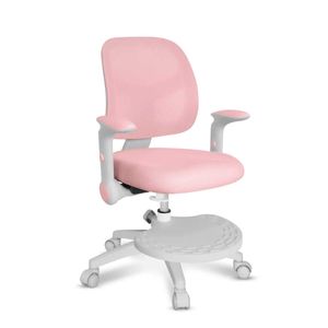 MARK ADLER Junior 5.0 | Kinder Schreibtischstuhl Ergonomischer Kinderdrehstuhl | Fußablage | Sitztiefe einstellen | Verstellbare Armlehnen | Rosa